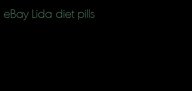 eBay Lida diet pills