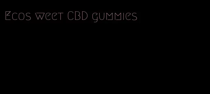 Ecos weet CBD gummies