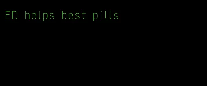 ED helps best pills