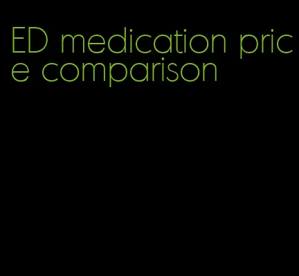 ED medication price comparison