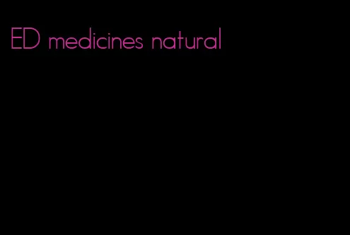 ED medicines natural