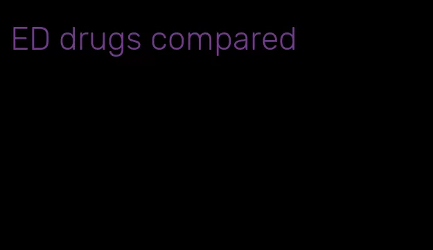 ED drugs compared