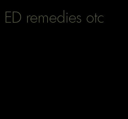 ED remedies otc