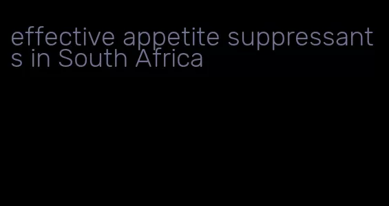 effective appetite suppressants in South Africa