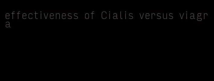 effectiveness of Cialis versus viagra