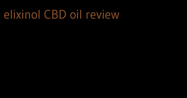 elixinol CBD oil review