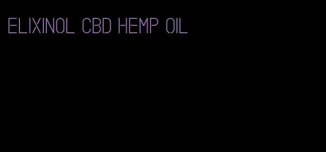 elixinol CBD hemp oil