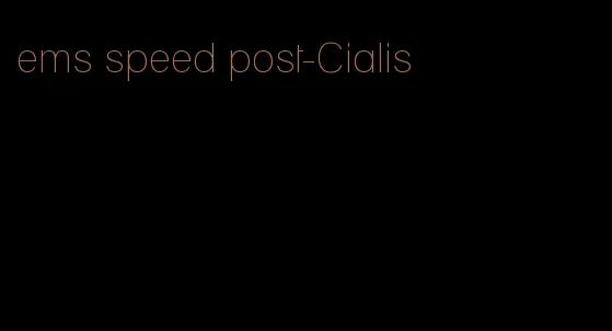 ems speed post-Cialis