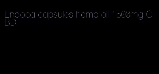 Endoca capsules hemp oil 1500mg CBD