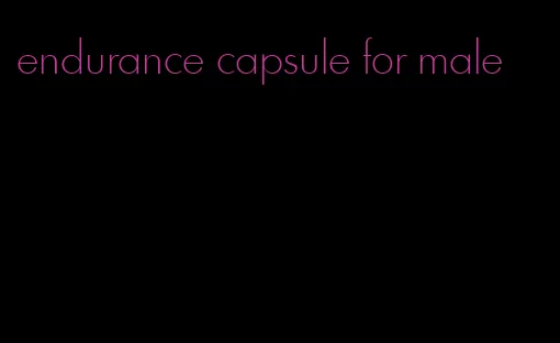 endurance capsule for male