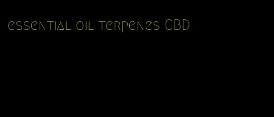 essential oil terpenes CBD