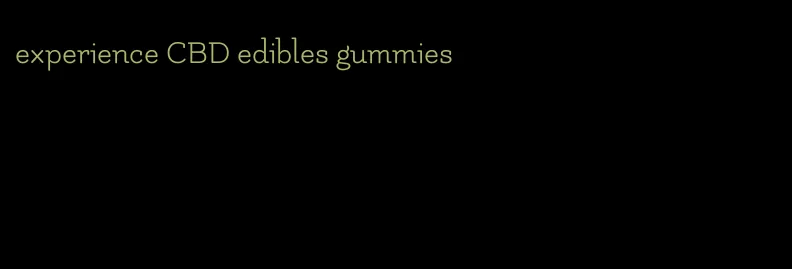 experience CBD edibles gummies