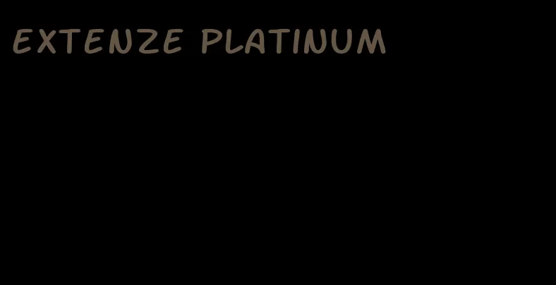 Extenze platinum