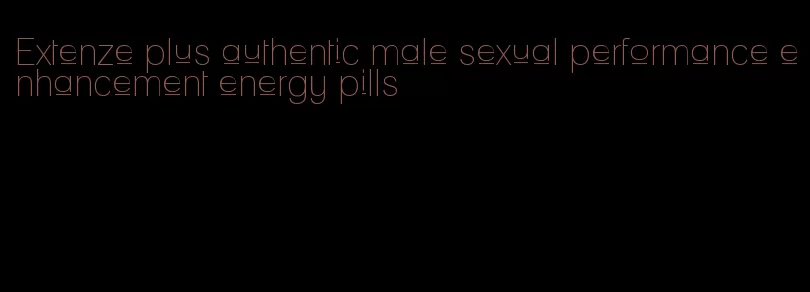 Extenze plus authentic male sexual performance enhancement energy pills