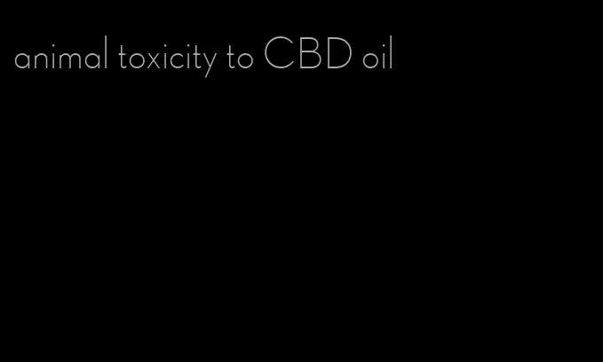 animal toxicity to CBD oil