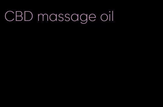 CBD massage oil