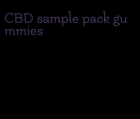 CBD sample pack gummies