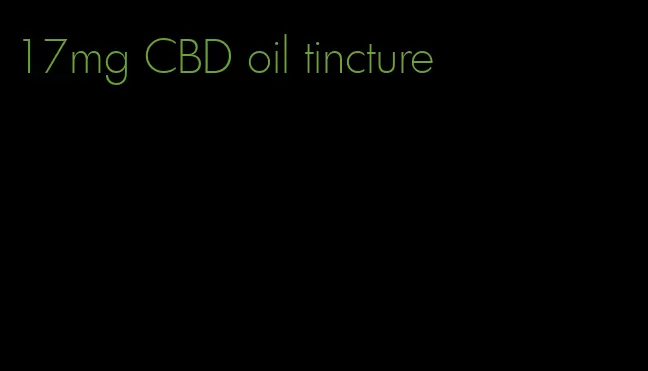 17mg CBD oil tincture