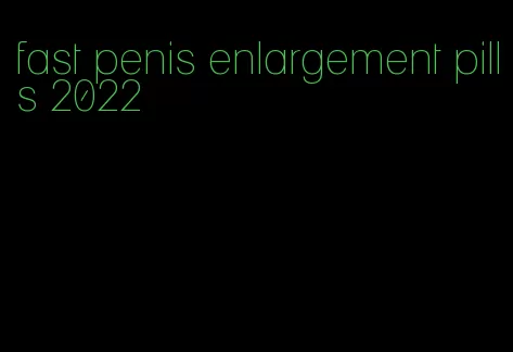 fast penis enlargement pills 2022