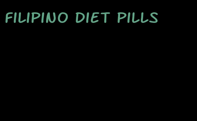 Filipino diet pills