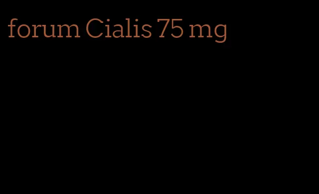 forum Cialis 75 mg