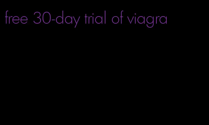 free 30-day trial of viagra