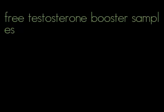 free testosterone booster samples