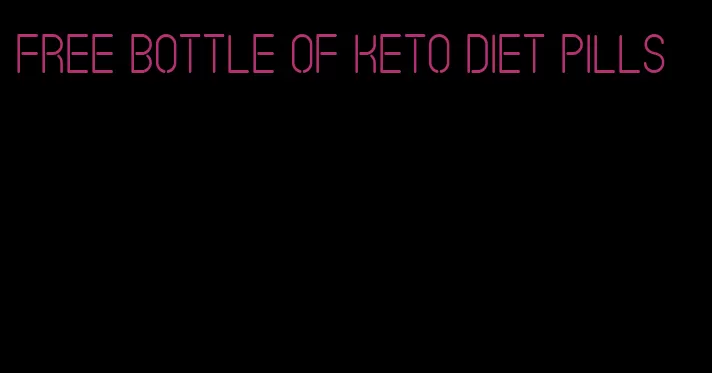 free bottle of keto diet pills