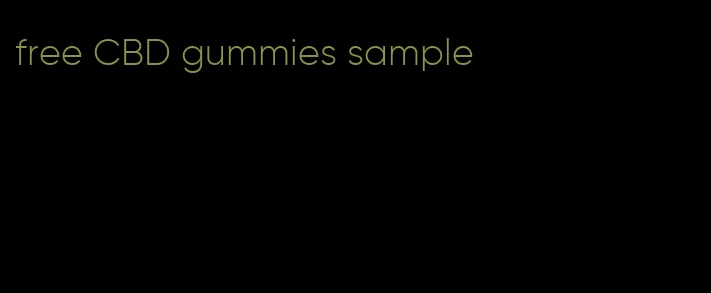 free CBD gummies sample