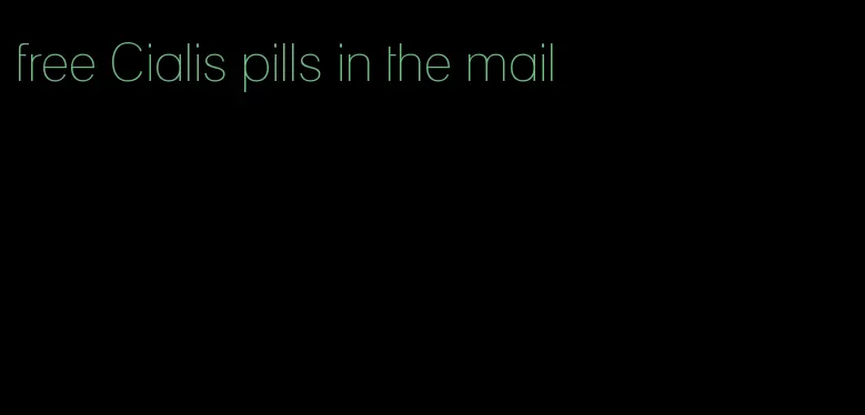 free Cialis pills in the mail