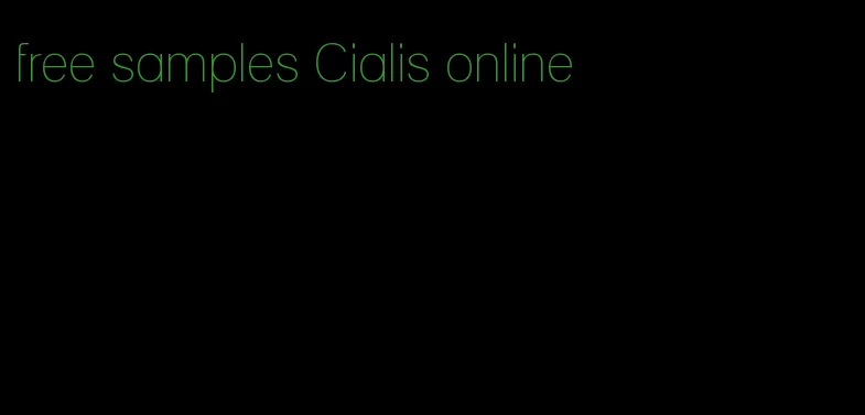 free samples Cialis online