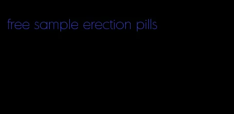 free sample erection pills