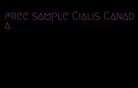 free sample Cialis Canada