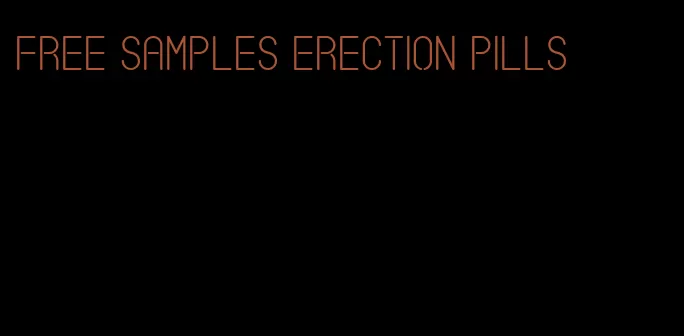 free samples erection pills