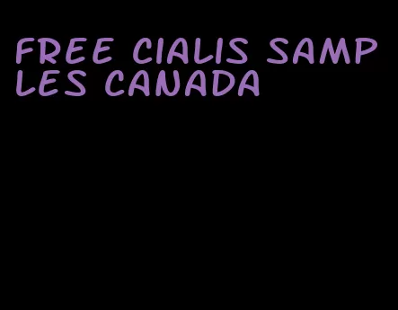 free Cialis samples Canada