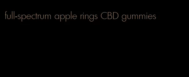 full-spectrum apple rings CBD gummies