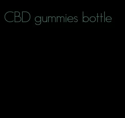 CBD gummies bottle