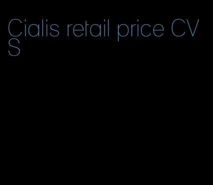 Cialis retail price CVS