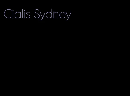 Cialis Sydney