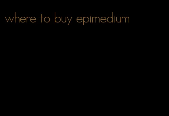 where to buy epimedium