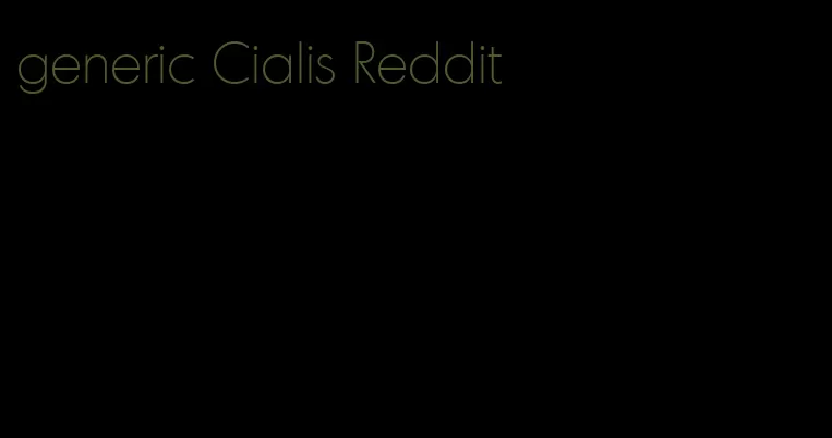 generic Cialis Reddit