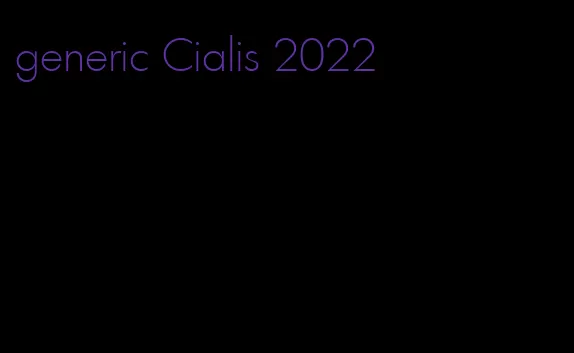 generic Cialis 2022