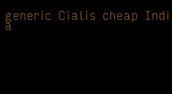 generic Cialis cheap India