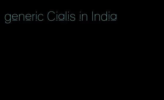 generic Cialis in India