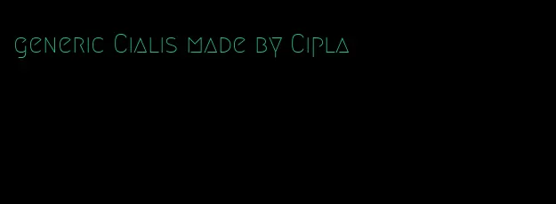 generic Cialis made by Cipla