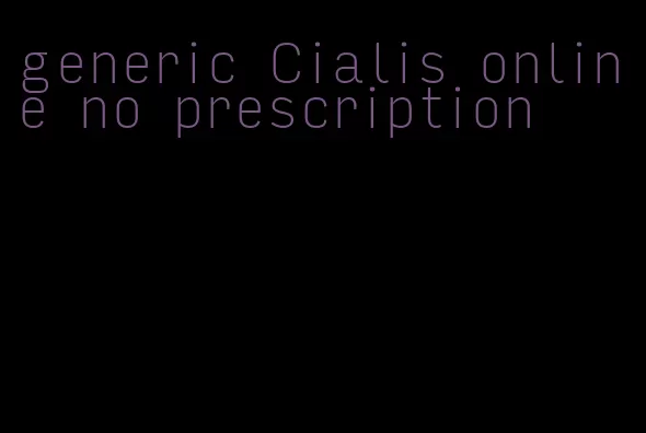 generic Cialis online no prescription