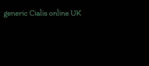 generic Cialis online UK