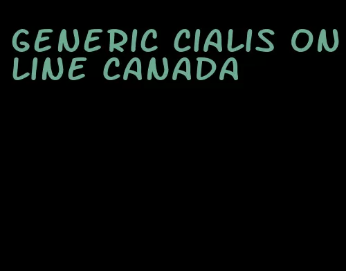 generic Cialis online Canada