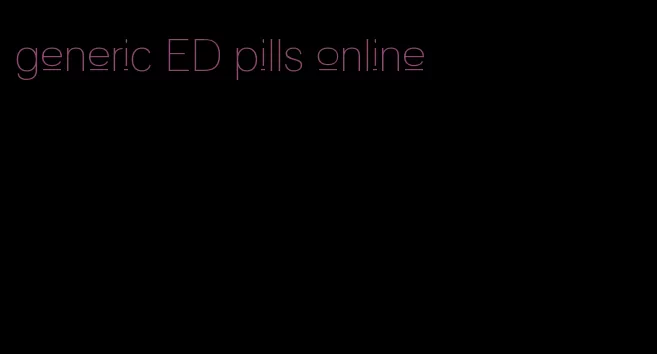 generic ED pills online