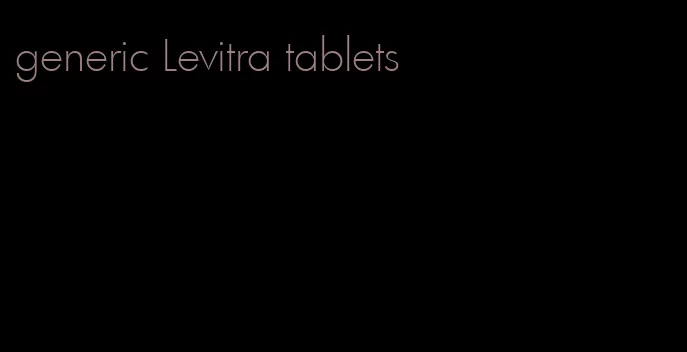 generic Levitra tablets